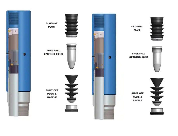 Api Q125 -d LTC Mekanik/hidrolik 5.69mm PDC drillable malzeme ile çimentolama aşaması yaka