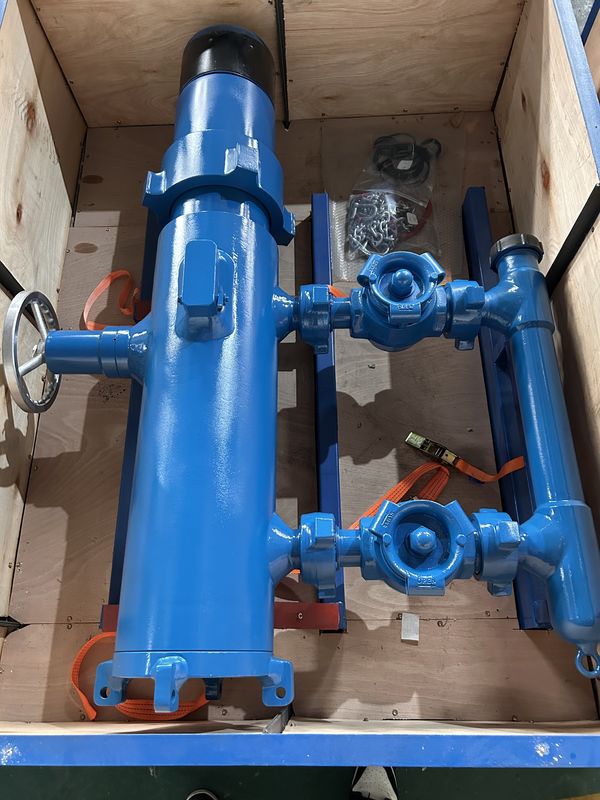 13-3/8'' API Kapak BTC Bağlama Bağlantılı 54Mpa Test Basıncı Ahşap Paketle Çift Fiş Çimento Başlığı 810KG