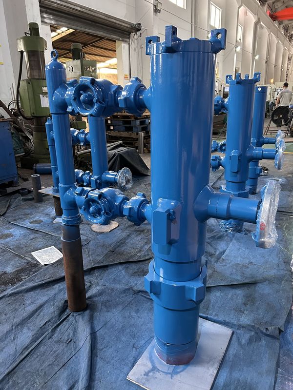 5-1/2 '' API Kürsü LTC Bağlantı 54Mpa Test Basıncı Ahşap Paketle Çift Fiş Çimento Başı 450KG