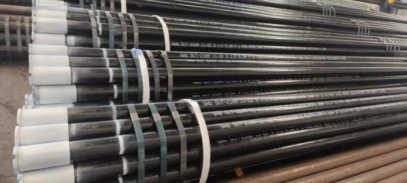API 5CT Standart 6-5/8 STC J55 K55 Karbon çelik borular ve kabukları, kuyunun korunması için birleştirme ile