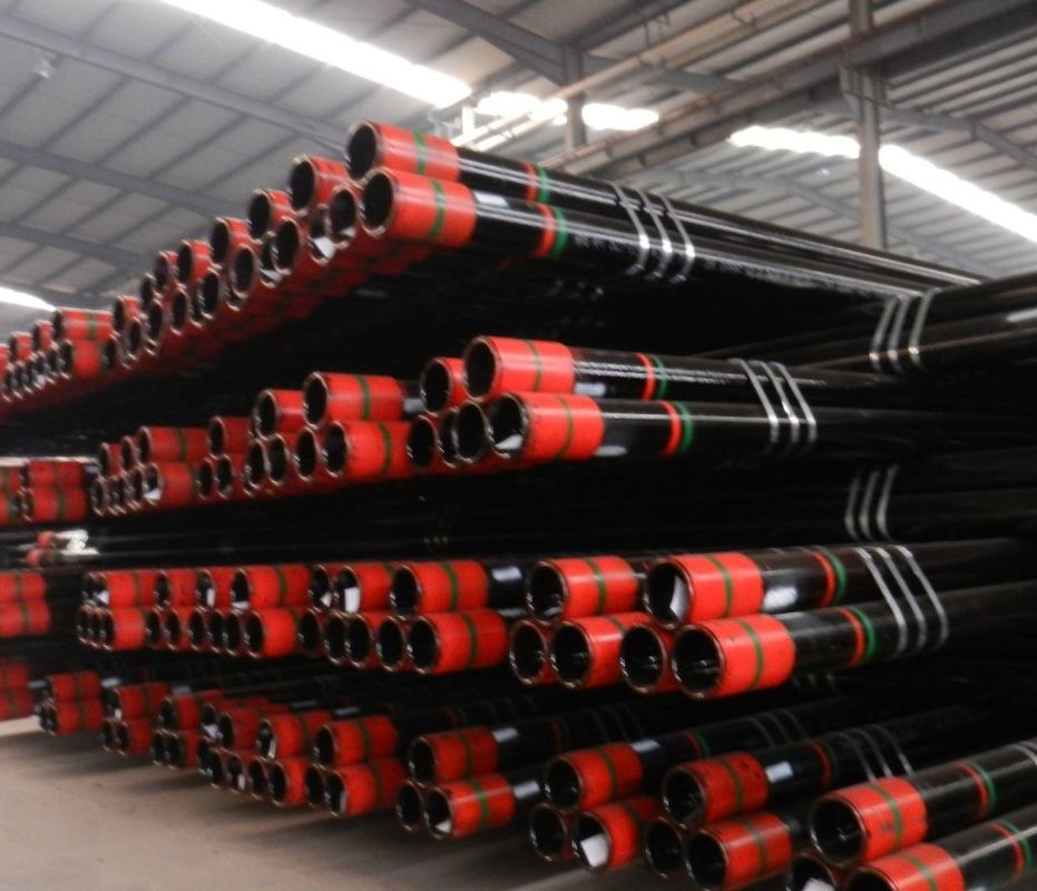 API 5CT Standart 6-5/8 STC J55 K55 Karbon çelik borular ve kabukları, kuyunun korunması için birleştirme ile